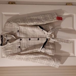 NWOT Women's WHBM Button Up Dress Jacket With Belt Size 8